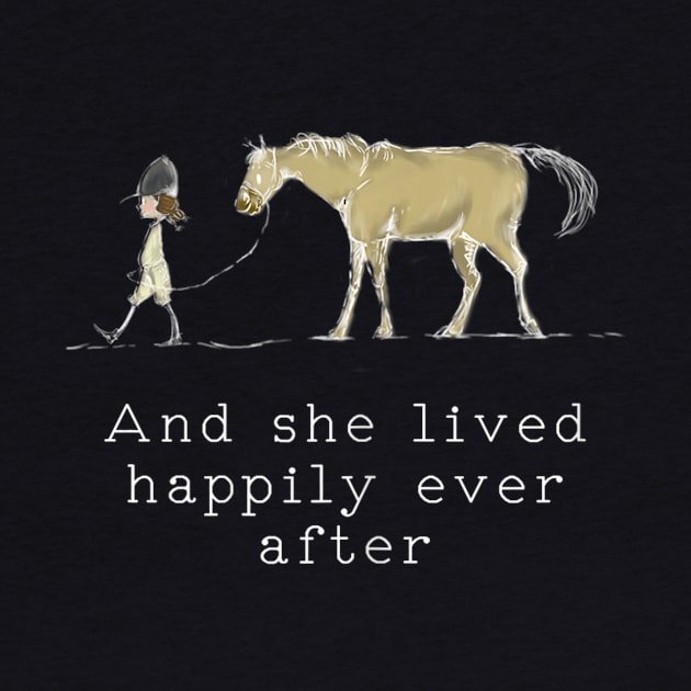 Funny Horse Shirt for Equestrian girl with Horse by andrelisser